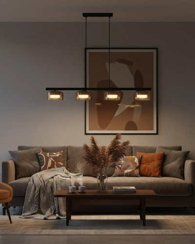 Подвесной светильник Goldlux Ofelia GX53 4000K янтарный 331311