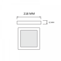 Точковий LED світильник Horoz SELENA-24 3CCT 24W IP20 3000-6500К 016-084-0024-020