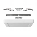 LED cветильник Videx DL6S 12W 3000-4000-6500K  встраиваемый квадрат VL-DL6S-12CW